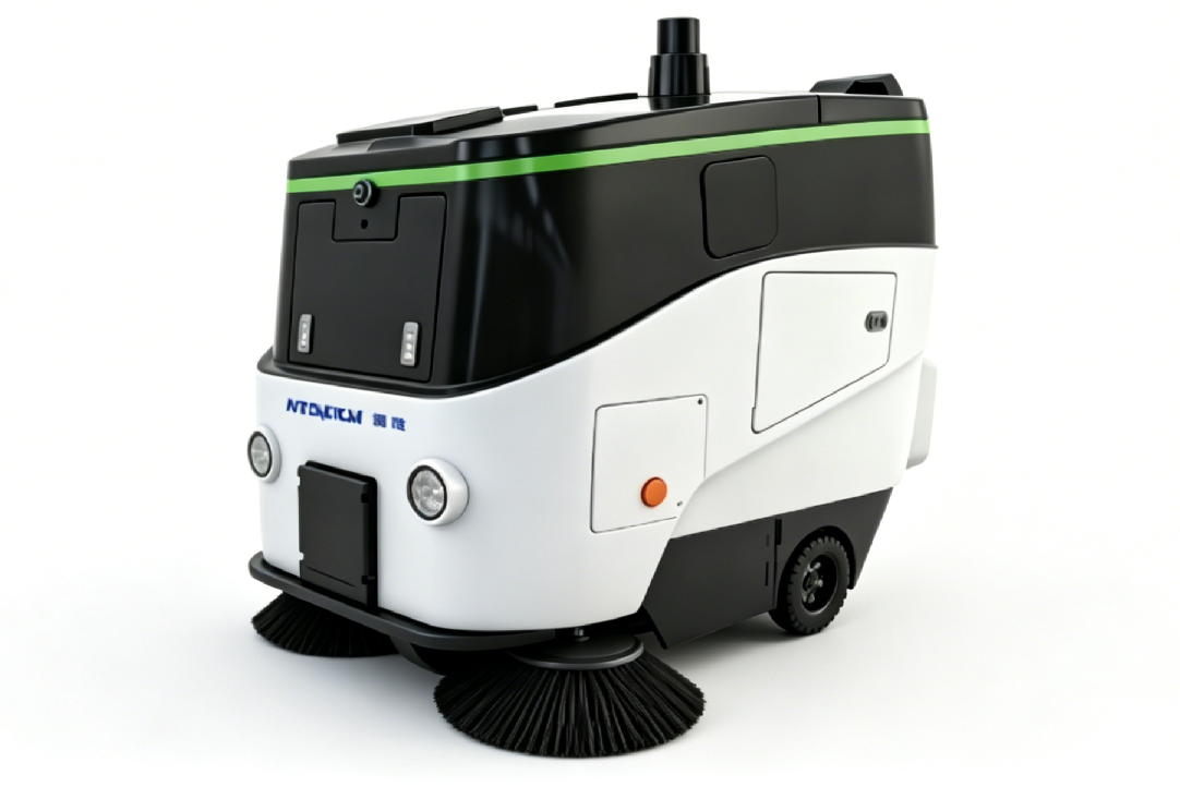 Apex iScrub X50 L4 autonomous outdoor sweeper — driverless unmanned sweeping vehicle for factory roads, logistics yards and campuses